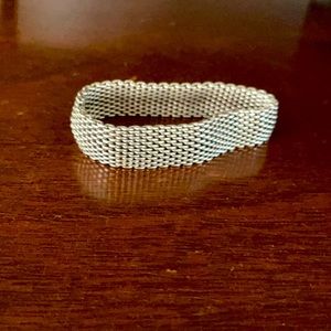 Tiffany’s Somerset Mesh Sterling Silver Bangle
